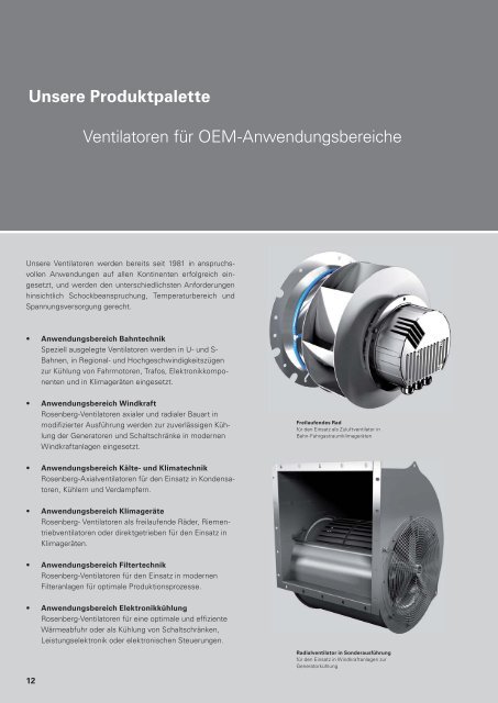 Die Rosenberg-Gruppe - Rosenberg Ventilatoren GmbH