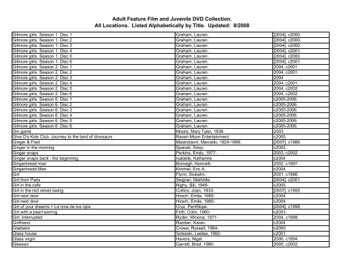 BCLandBCC Feature Films 2008-2-1 - Burlington County Library