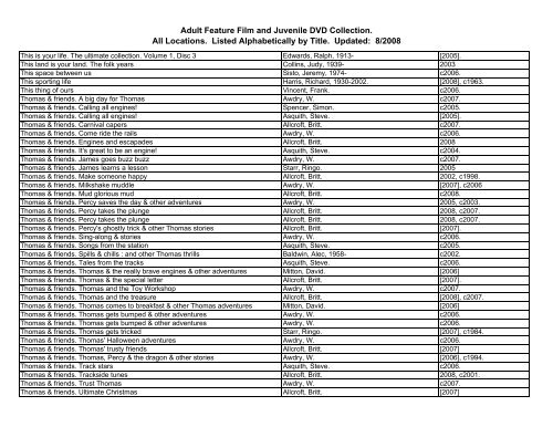 BCLandBCC Feature Films 2008-2-1 - Burlington County Library