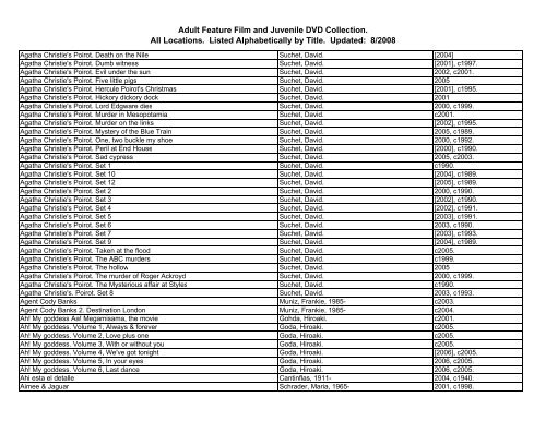 BCLandBCC Feature Films 2008-2-1 - Burlington County Library