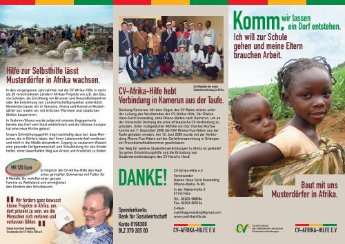 DANKE! - CV Afrika Hilfe eV