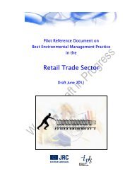 Retail Trade Sector - JRC IPTS - Sustainable Production and ...