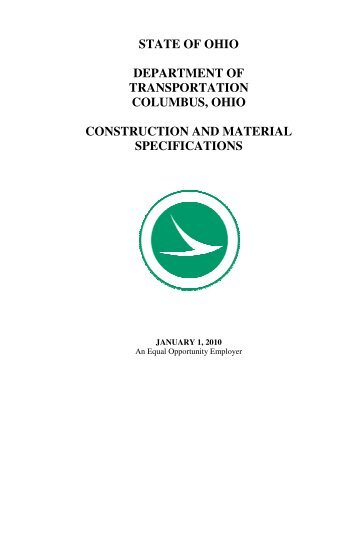2010 Construction and Material Specifications - Ohio Department of ...