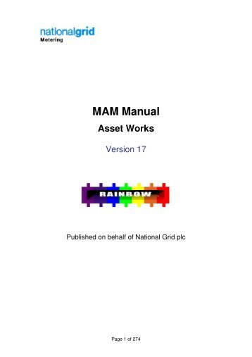 MAM Manual Asset Works - National Grid