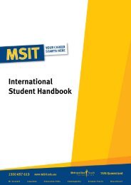 International Student Handbook - Metropolitan South Institute of ...