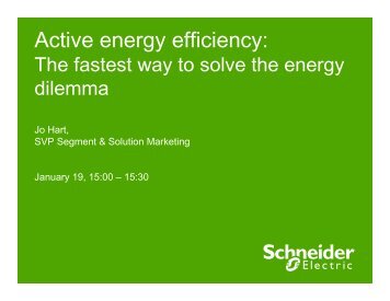 Active Energy Efficiency - Schneider Electric