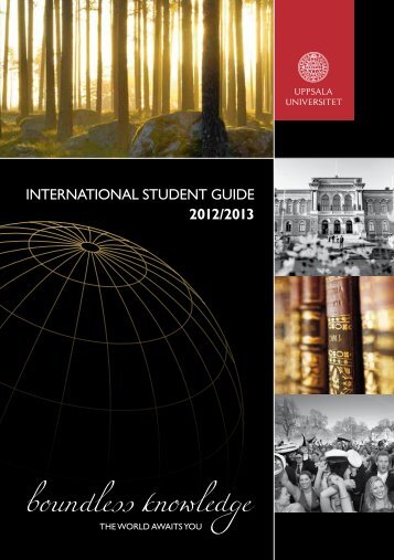 Uppsala Universitet – International student guide 2012/2013