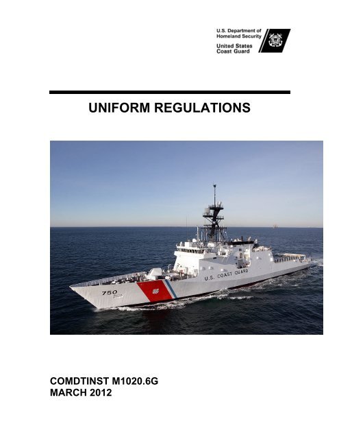 UNIFORM REGULATIONS - U.S. Coast Guard