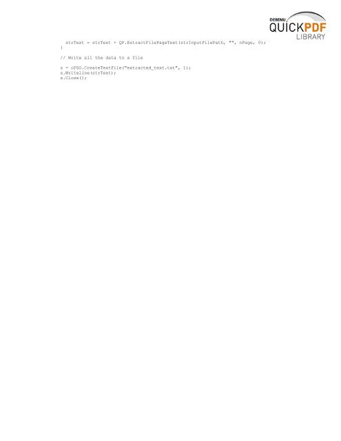 Debenu Quick PDF Library 9 Developer Guide