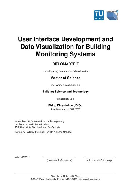 User Interface Development and Data Visualization for Building ...