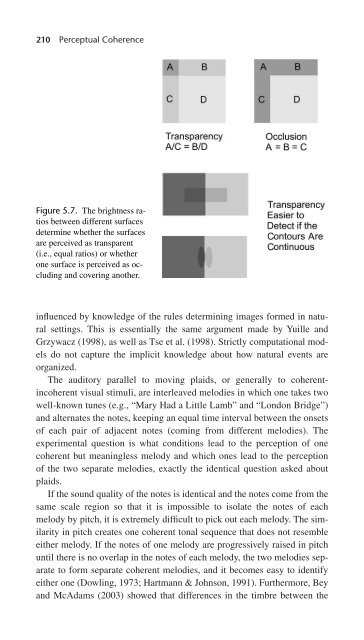 Perceptual Coherence : Hearing and Seeing