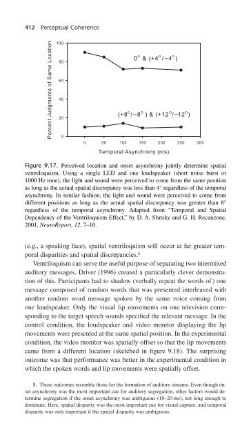 Perceptual Coherence : Hearing and Seeing