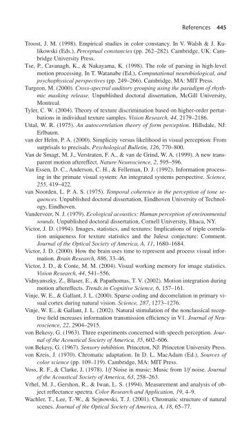 Perceptual Coherence : Hearing and Seeing