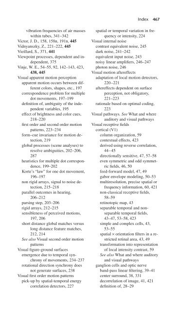 Perceptual Coherence : Hearing and Seeing