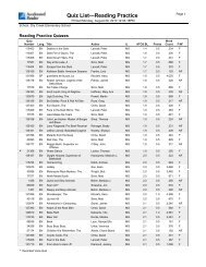 Quiz List—Reading Practice - Dry Creek Joint Elementary School ...