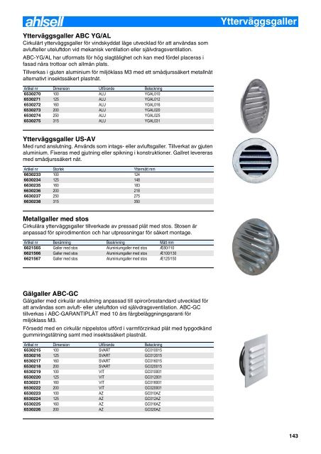 Artikelnummerregister - Ahlsell