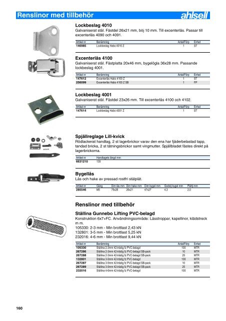 Artikelnummerregister - Ahlsell