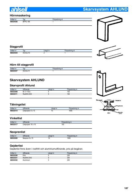 Artikelnummerregister - Ahlsell