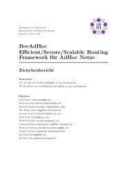 BeeAdHoc Efficient/Secure/Scalable Routing ... - Lehrstuhl 3