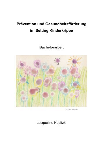 Prävention und Gesundheitsförderung im Setting Kinderkrippe