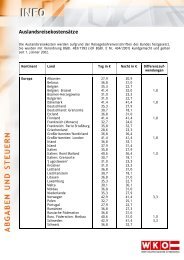 Auslandsreisekostensätze - Linder & Gruber, Steuer- und ...