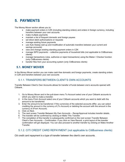 Complete Citibank Online Internet Banking Manual