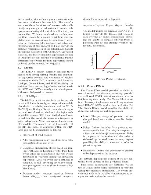 Emulation Experimentation Using the Extendable Mobile Ad-hoc ...