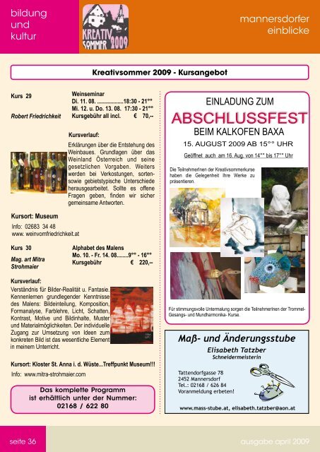 Rechnungsabschluss 2008 - Stadtgemeinde Mannersdorf