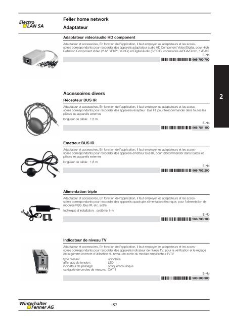 Téléchargez le catalogue en PDF - Winterhalter + Fenner AG