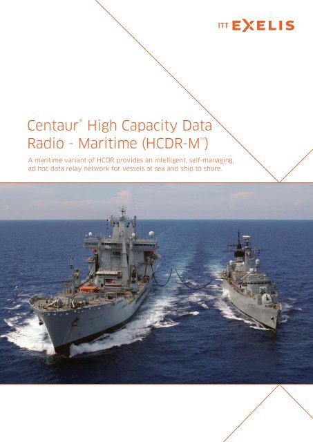 Centaur High Capacity Data Radio Maritime (HCDR-M) - ITT Exelis