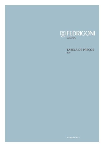 TABELA DE PREĮOS - Fedrigoni