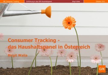 Consumer Tracking - das Haushaltspanel in Österreich - GfK