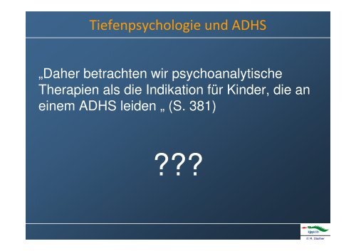 Leitlinienorientierte ADHS-Behandlung - Referat von Prof. Dr ...