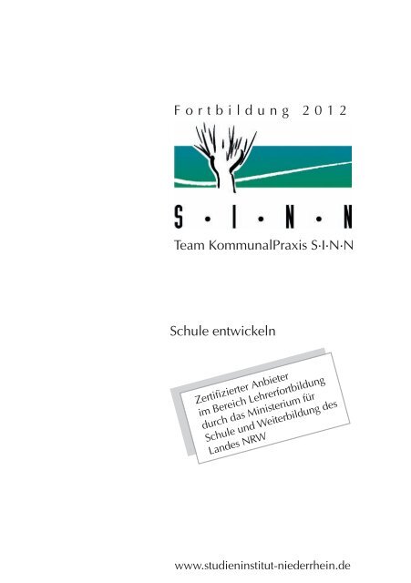 Schule entwickeln 2012 - Lehrerfortbildung NRW