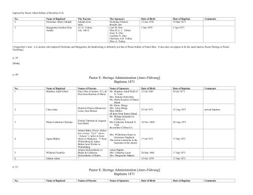 Baptisms 1859-1881