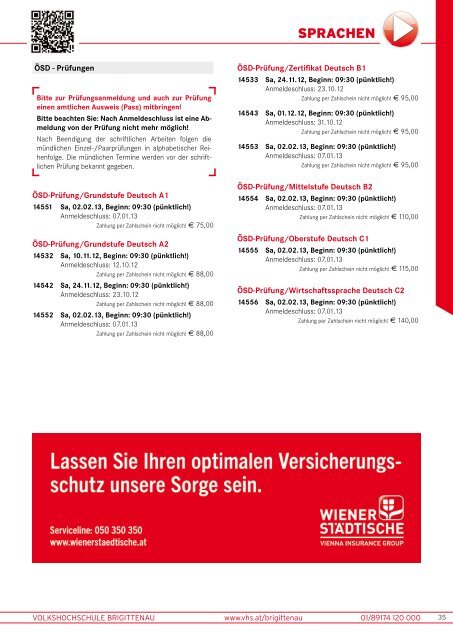 VHS BRIGITTENAU - Verband Wiener Volksbildung