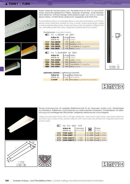 INNENLEUCHTEN | INDOOR LIGHTING - Ltv