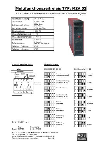 MZA 03 - ADS Elektronik GmbH