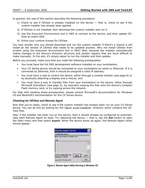 Getting Started with IWS and TwinCAT Contents - InduSoft