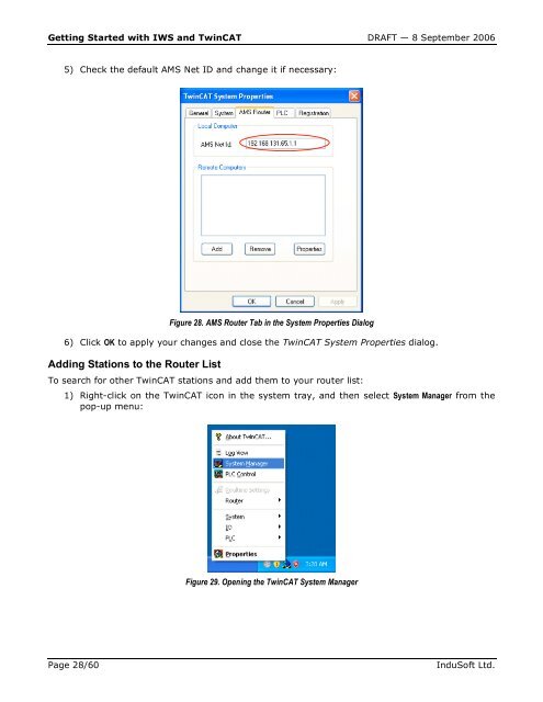 Getting Started with IWS and TwinCAT Contents - InduSoft