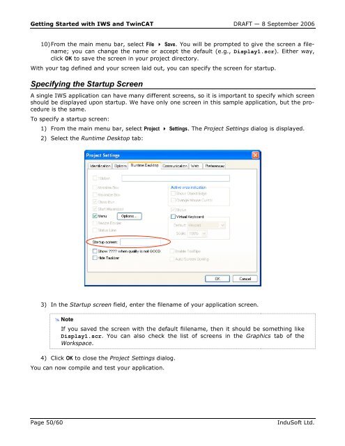 Getting Started with IWS and TwinCAT Contents - InduSoft