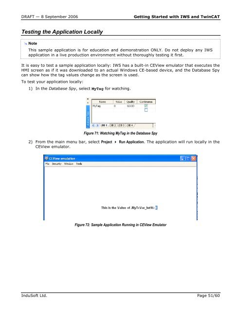 Getting Started with IWS and TwinCAT Contents - InduSoft