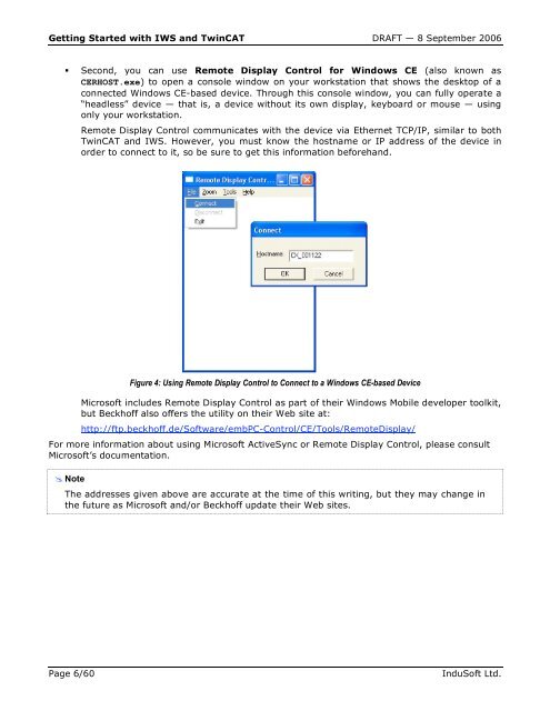 Getting Started with IWS and TwinCAT Contents - InduSoft