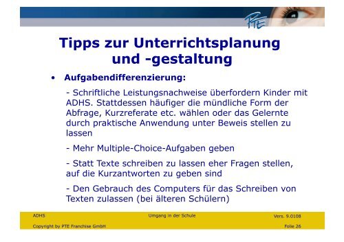 Tipps zur Unterrichtsplanung und -gestaltung