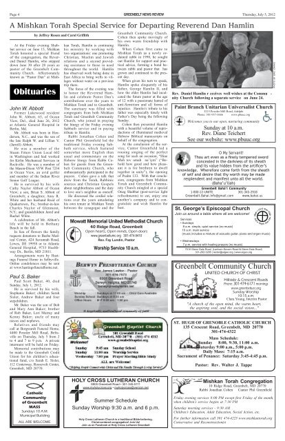 July 5 - Greenbelt News Review