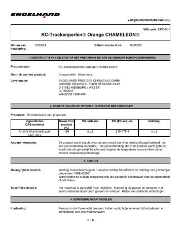 KC-Trockenperlen Orange CHAMELEON