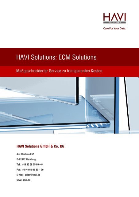 HAVI Solutions: ECM Solutions - HAVI Solutions GmbH & Co. KG