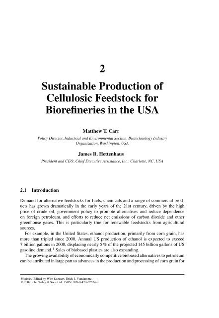 Biofuels in Perspective