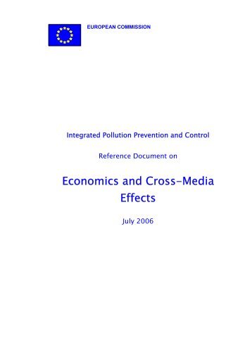 Economics and Cross-Media Effects - The European IPPC Bureau