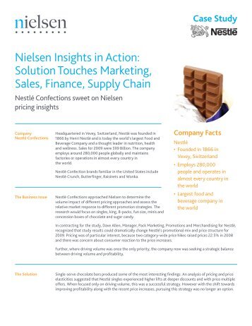 Nielsen Insights in Action: Solution Touches Marketing, Sales ...